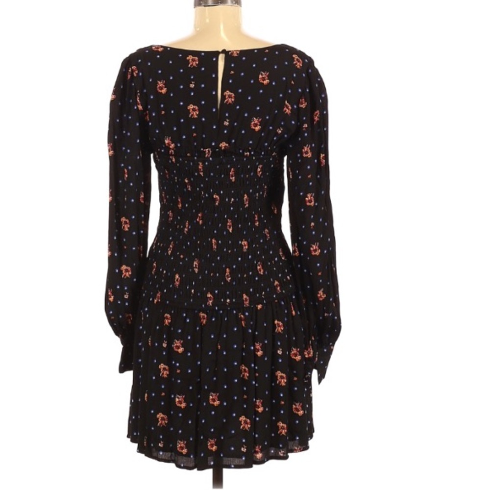 FREE PEOPLE BLACK BOHO MINI DRESS - Picture 12 of 12